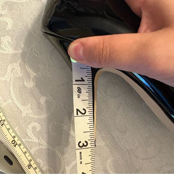 MICHAEL KORS Black Patent Leather Buckle Pointed Toe Pumps Heels Size 8.5M - Picture 11 of 11